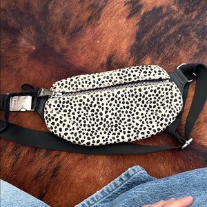 Aimee Kestenberg Leopard Print Bum Bag with Black Strap